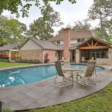 Bunker Hill Patio Cover and Decking around pool