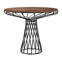Velletri Black 62cm Solid Wood Indoor Cafe Table by Glid Studio for Huset - Dining Tables