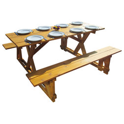 Farmhouse Outdoor Dining Tables by Smart Carts / Infinite Cedar
