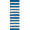 Safavieh Montauk Mtk712C Striped Rug, Blue/Ivory, 2'3"x11'7" Runner