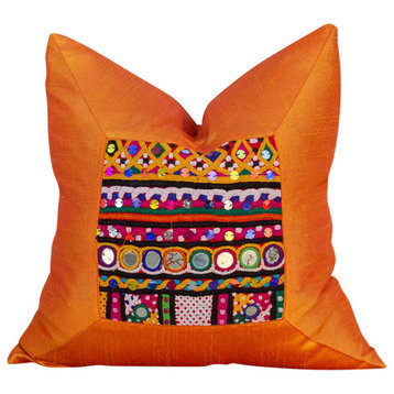 Hejal Indian Silk Decorative Pillow