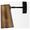 Perforated Metal Wall Sconce, Wesley I