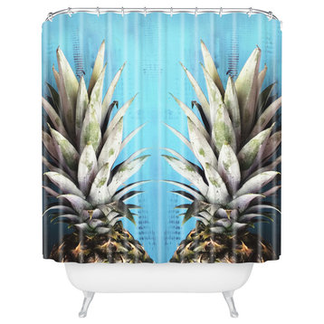 Chelsea Victoria How About Them Pineapples Shower Curtain, Medium