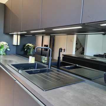 EasyTouch Graphite with Black Concrete Worktops
