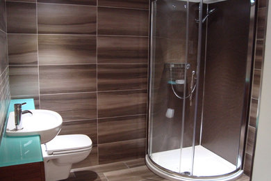 Photo of a small contemporary bathroom in Other.