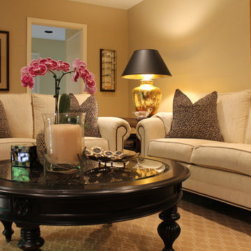 Traditional family room with an eclectic twist-Rose T. Bien-Aime