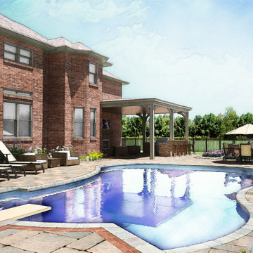 Custom Swimming Pool in Mason Ohio - Pool Design