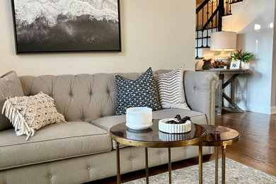 Inspiration for a transitional living room remodel in Chicago