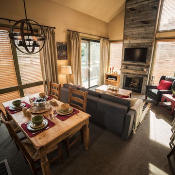 Rustic ski lodge