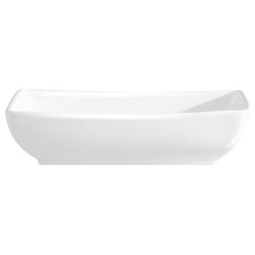 Fine Fixtures White Vitreous China Square Vessel Sink