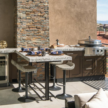 Outdoor Kitchen Featuring Evo Grill