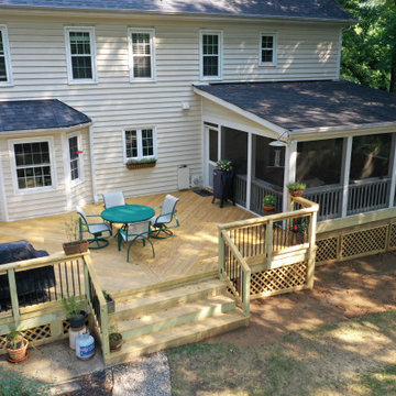 South Charlotte Treated Lumber Deck