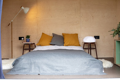 Inspiration for a scandinavian bedroom in Other.