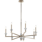 Kichler Lighting - Kichler Lighting 52002PN Calyssa - Seven Light Large Chandelier - Crystal is a bit of a chameleon material: it can aCalyssa Seven Light  Polished Nickel Clea *UL Approved: YES Energy Star Qualified: YES ADA Certified: n/a  *Number of Lights: Lamp: 7-*Wattage:60w B bulb(s) *Bulb Included:No *Bulb Type:B *Finish Type:Polished Nickel