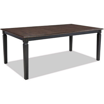 Intercon Furniture Glennwood Dining Table in Black & Charcoal