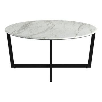 Marble Round Coffee Tables, Premium 50 White Marble Coffee Table Round