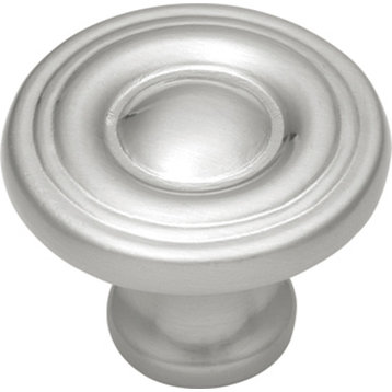 Belwith Hickory 1-1/8 In. Conquest Satin Nickel Cabinet Knob P14402-SN Hardware