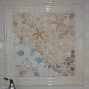 Beautiful 18"x18" Backsplash Mural over Undermount Sink