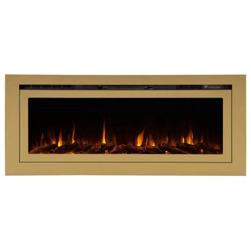 Touchstone Deluxe Gold 50" Built-In Smart Electric Fireplace