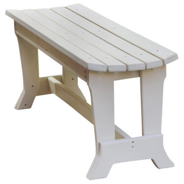 Carolina Preserves 2-Seat Bench Without Back, Island Green (Distressed)
