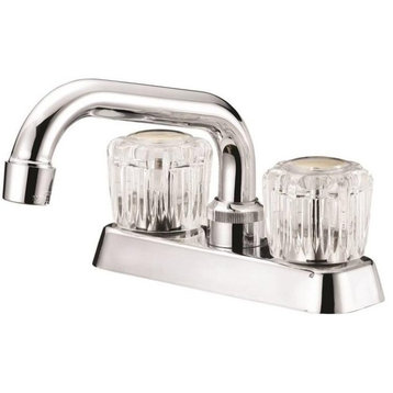 Boston Harbor FL010003CP Two Acrylic Handle Laundry Faucets, Chrome