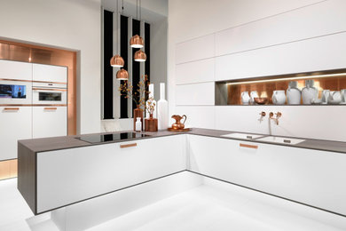 Design ideas for a contemporary kitchen in West Midlands.