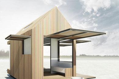 Design ideas for a small scandinavian home design in Perth.