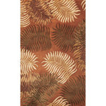 KAS - KAS Havana 2623 Rust Fern View Area Rug, 8'x10'6" - Lush, tropical designs bring you into another world with our Havana Collection. 100% multi textured wool is hand tufted with hard-twist accents, bringing exceptional texture and dimension to each piece. Rich, nature-inspired colors will bring tropical warmth into your home.