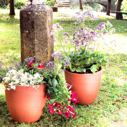 Italian Terracotta Tall Bell Garden Pottery - Outdoor Pots And Planters