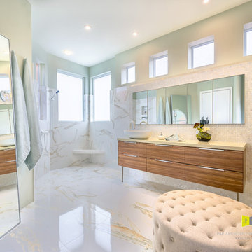 Complete Open Shower Master Bathroom Remodeling