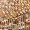 Artistic Jewels Pink Bronze Gold 12x12 Glass Decorative Square Mosaic Tile