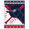 MLB New York Yankees Crib Bedding Set Baseball Quilt Bumper