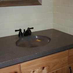 Concrete Bath Sinks - Vanity Tops And Side Splashes