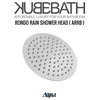 Aqua Rondo Shower Set, Ceiling Mount 12" Rain Shower, Tub Filler, 8"