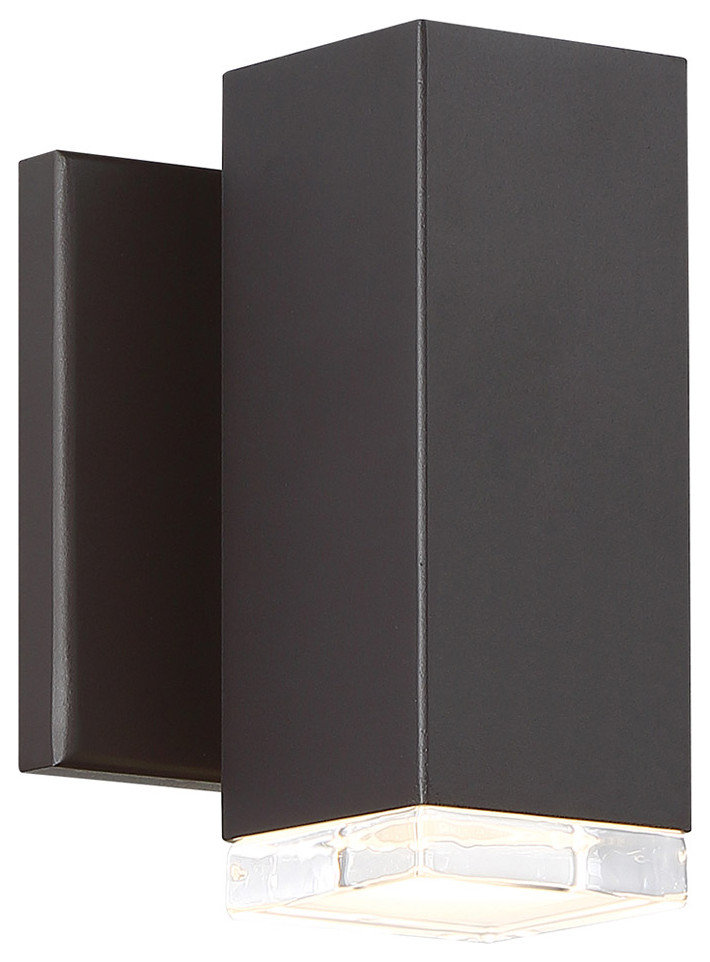 W.A.C. Lighting Block LED Wall Light WS-W61806-BZ - Contemporary ...