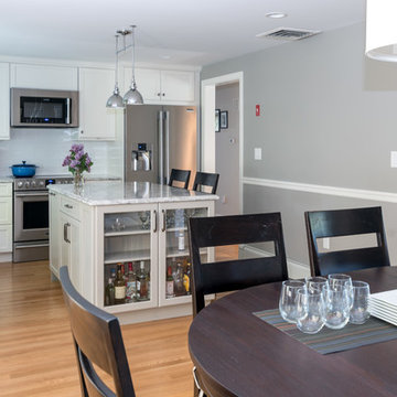 Open kitchen and dining room