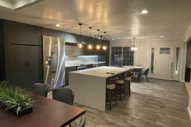 Pleasanton, kitchen with structural wall removal