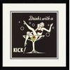 Drinks with a Kick Framed Print by Retro Series