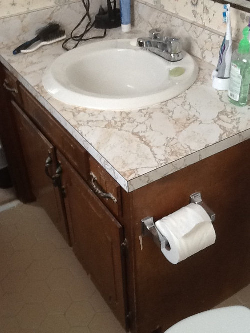 1970 S Ugly Small Master Bathroom Remodel