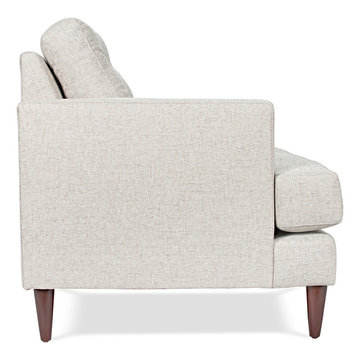 Dana Mid-century Modern Reversible Sectional in Oatmeal Cream