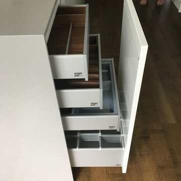 White Poggenpohl Kitchen and Laundry