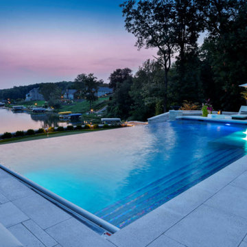 Valparaiso, IN Custom Infinity Edge Pool & Spa