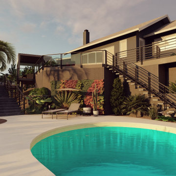 Luxury Monte Sunset Hillside Villa With Multi Levels