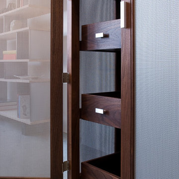 Metallic Wine Cabinet