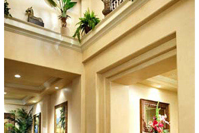 Trendy entryway photo in Los Angeles