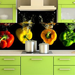 Glass printed backsplash - Products