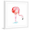 Marmont Hill, "Flamingo Bends" by Michelle Dujardin Framed Painting Print, 24x24