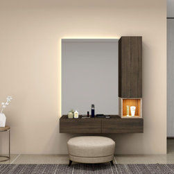Dressing Table in Permbroke and Sable Finish Supplied by Inspired Elements - Dressing Tables