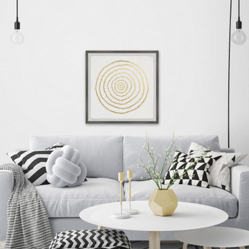 "Golden Dots" Framed Painting Print