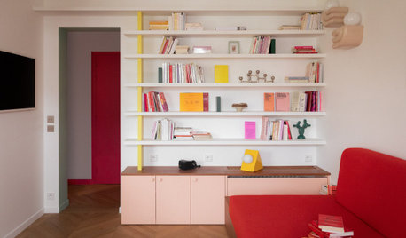 Avant/Après : Éclats pop et esprit Memphis dans 45 m2 à Paris